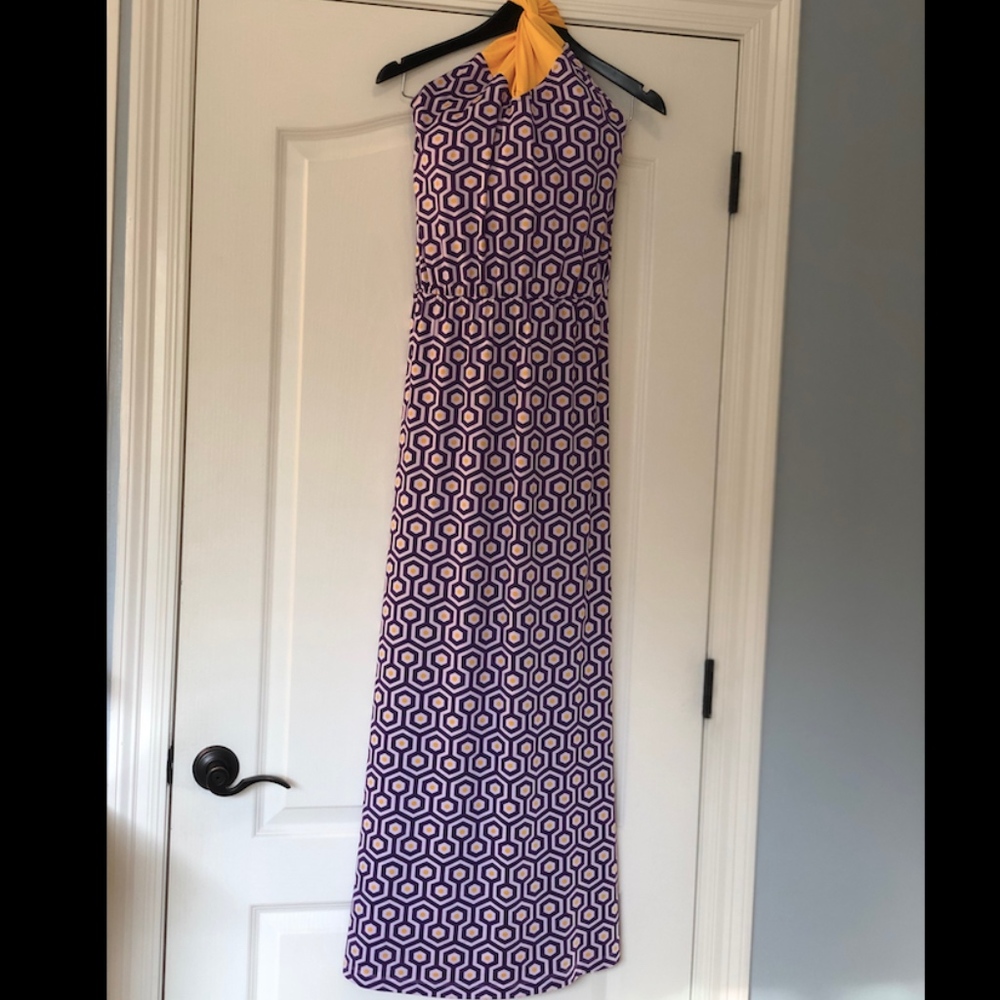 LSU - Purple, Gold & White Maxi Dress by Mud Pie